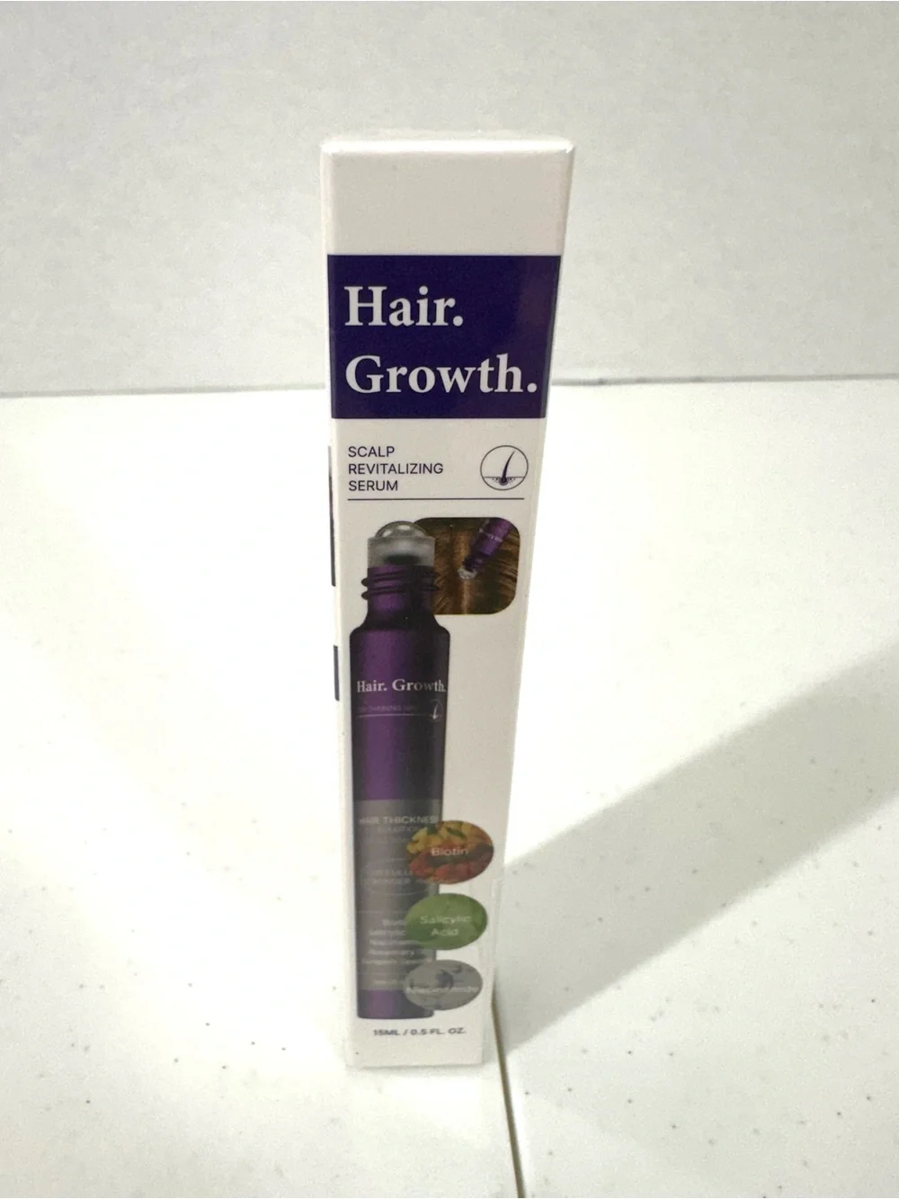 Hair. Growth. Scalp Revitalizing Serum – Purple & White Packaging